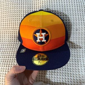 New Era Orange and Yellow Astros Hat